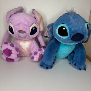 Lilo and Stitch Disney Parks Large Plush Stitch Angel Stuffed Animal Toy